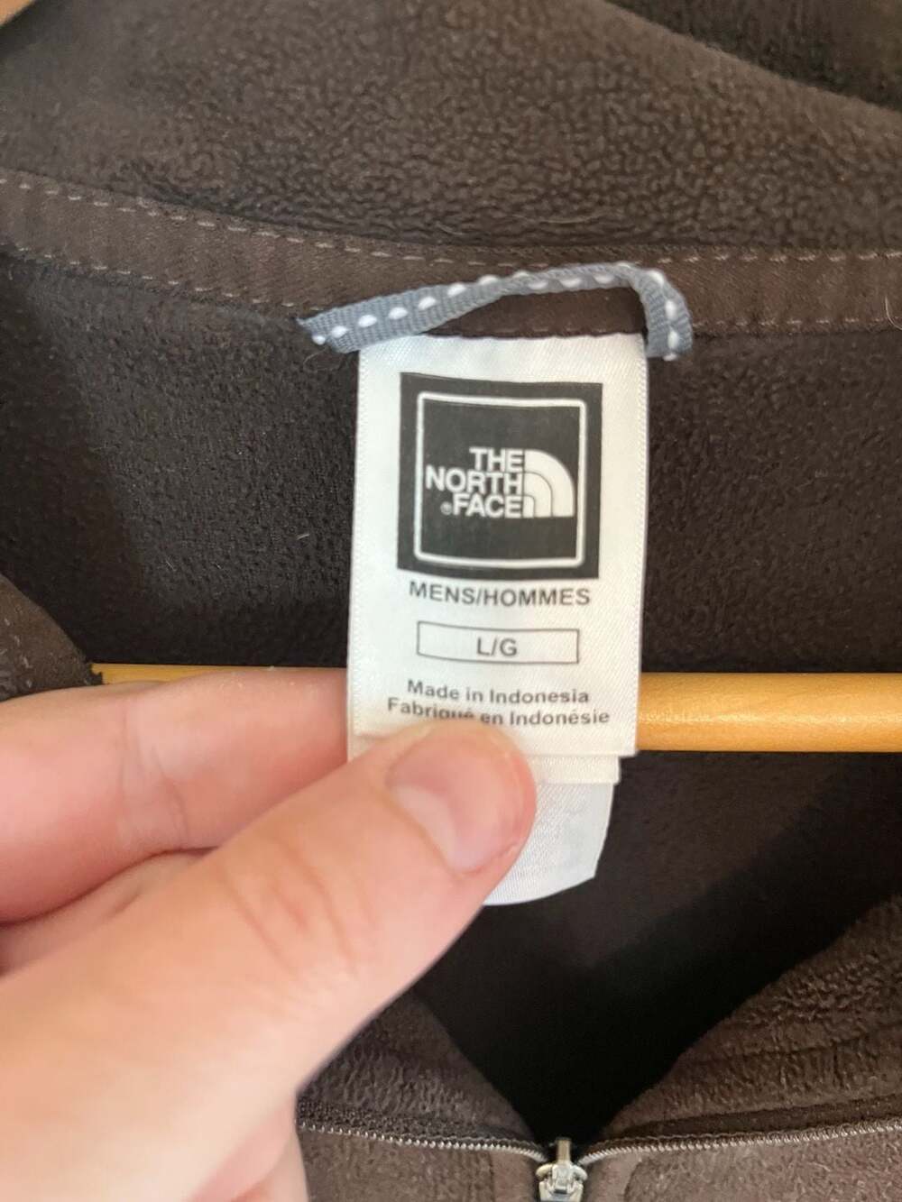 The North Face, Men's Chocolate Brown 1/4 Fleece Pullover,Elevated Neutral,Large - Picture 2 of 3